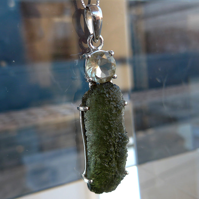 Natural Moldavite Herkimer Diamond Visions and hotsell Dreams. Locket