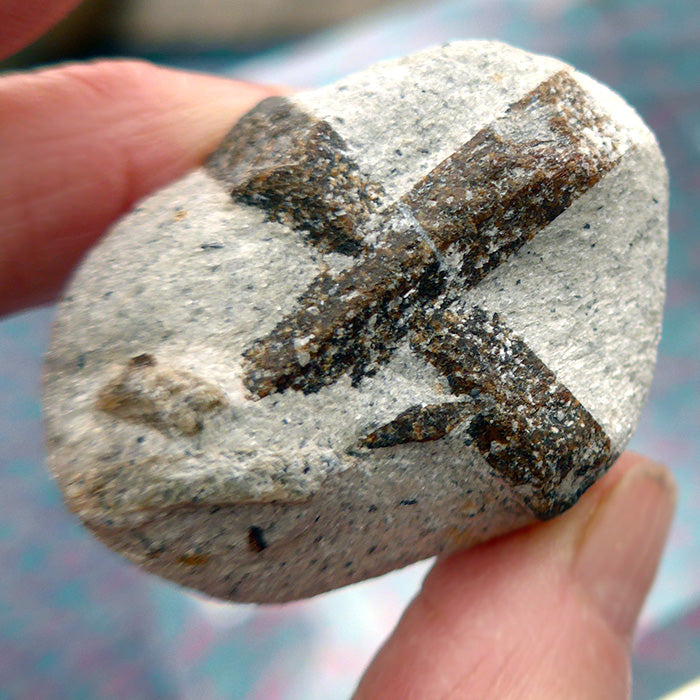 Stunning Two Sided St. George's Staurolite Cross