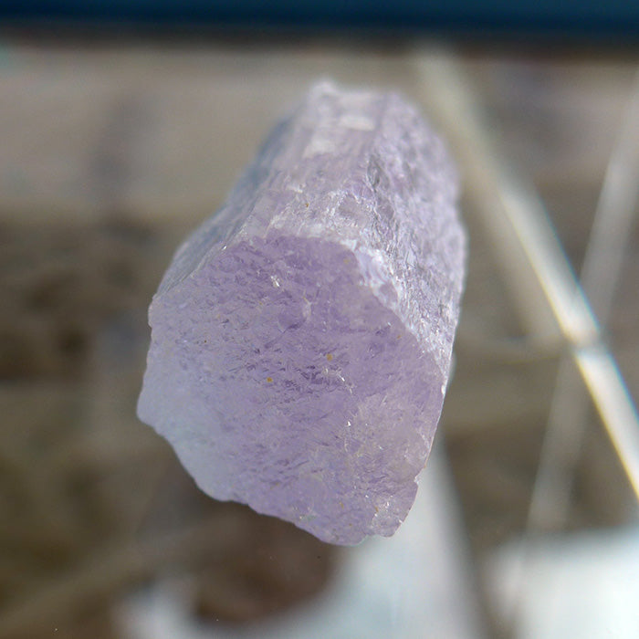 Small Unpolished Violet Pink Kunzite Meditation Stone