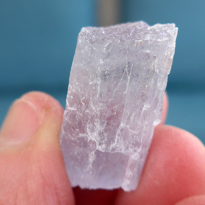 Small Unpolished Violet Pink Kunzite Meditation Stone