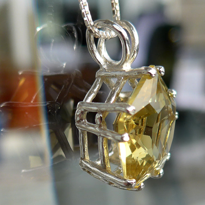 Citrine Star of Venus Pendant