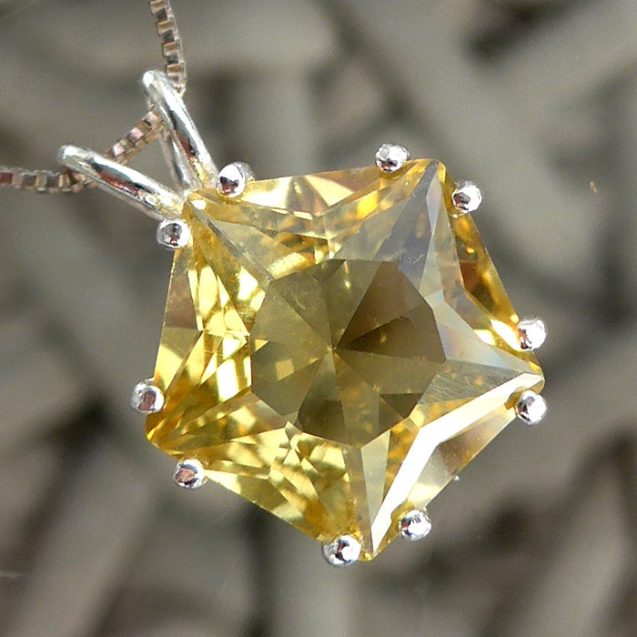 Citrine Star of Venus Pendant