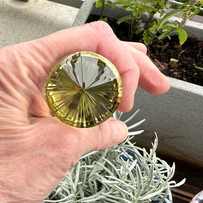 Brilliant 48 Sided Tibetan Citrine Vogel Wand by David Zhuang