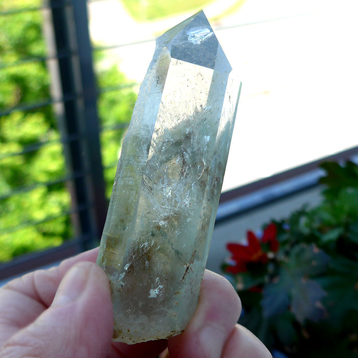 Clear Quartz Multi Phantom Wand with Chlorite