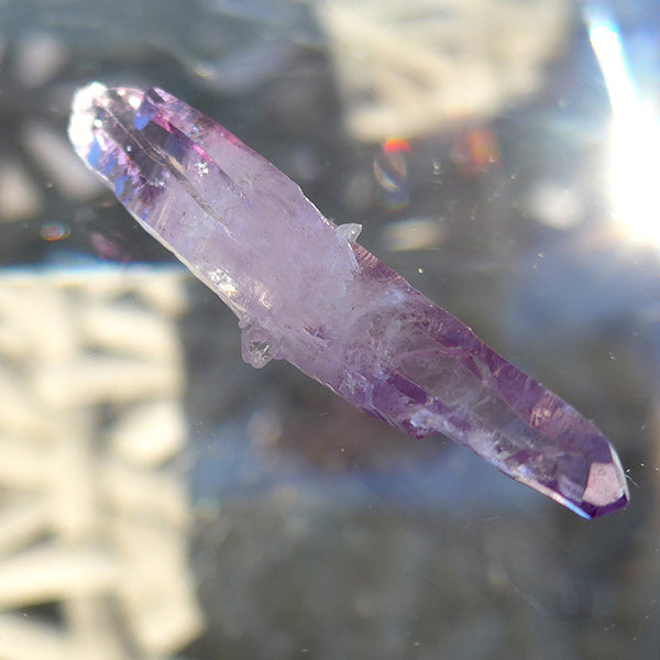 Double Terminated Violet Flame Vera Cruz Amethyst with Keystones