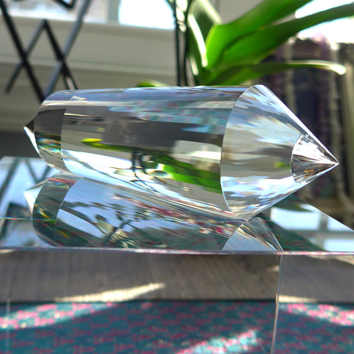 Sweet 48 Facet Himalayan Quartz Vogel Wand by David Zhuang