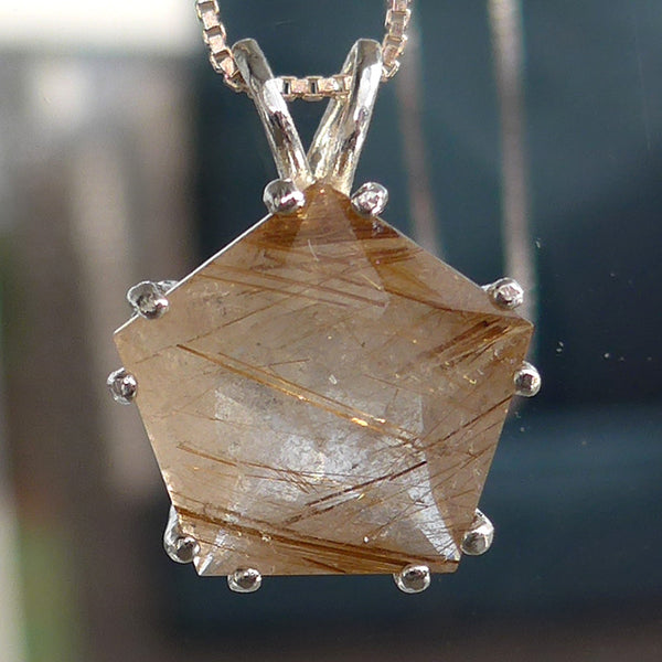 Golden Rutilated Quartz Star of Venus