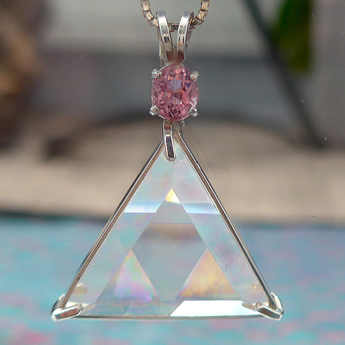 Angel Aura Star of David with Pink Tourmaline