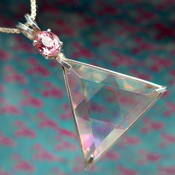 Angel Aura Star of David with Pink Tourmaline