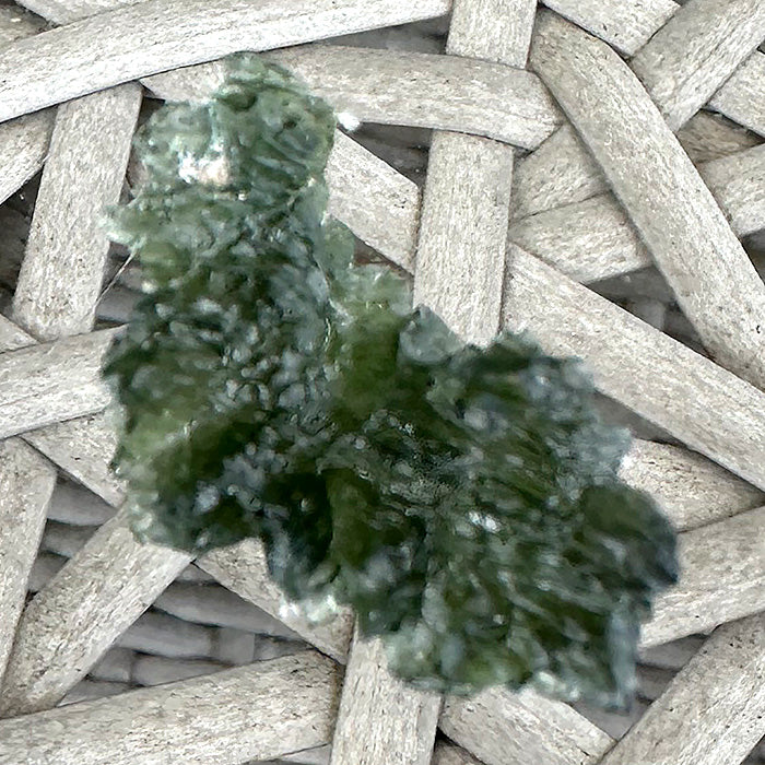 Curved Besednice Moldavite Beauty