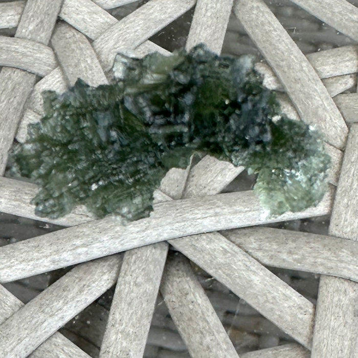 Curved Besednice Moldavite Beauty