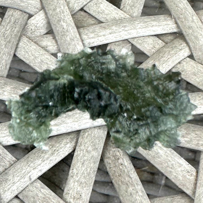 Curved Besednice Moldavite Beauty