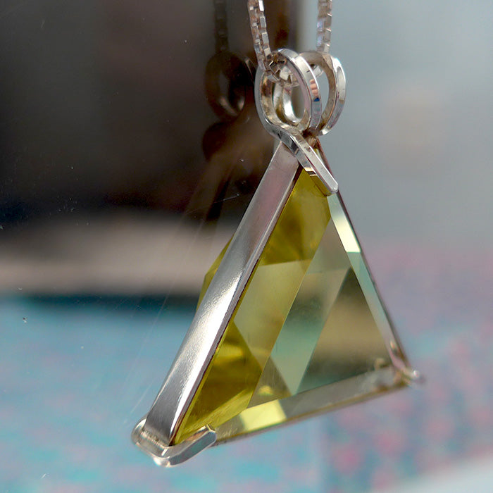 Lemon Citrine Star of David Pendant