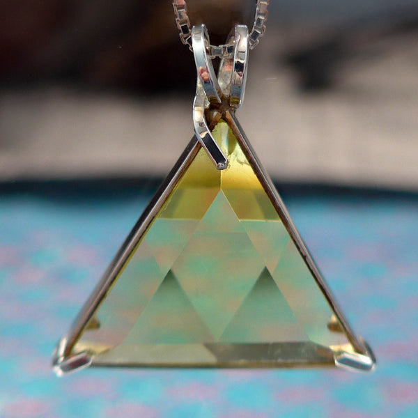 Lemon Citrine Star of David Pendant