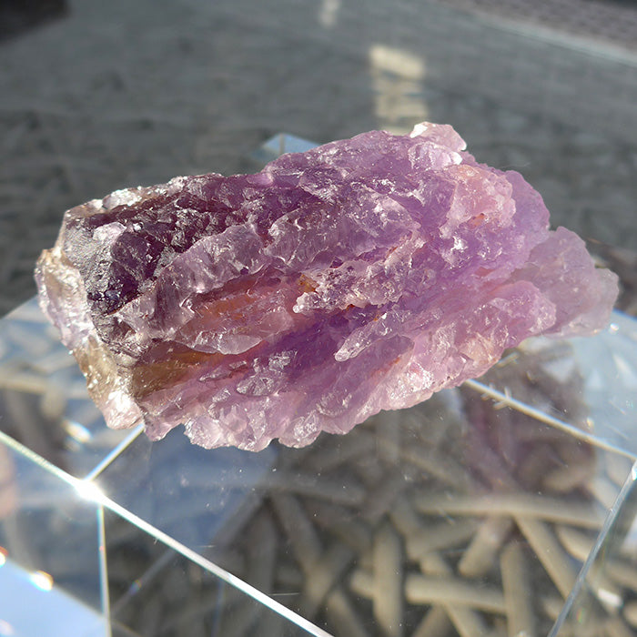 Naturally Terminated Bolivian Rainbow Ametrine Wand