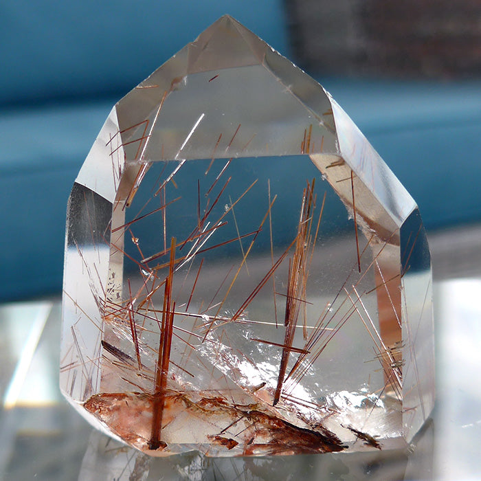 Short Polished Orange Rutile Isis Generator