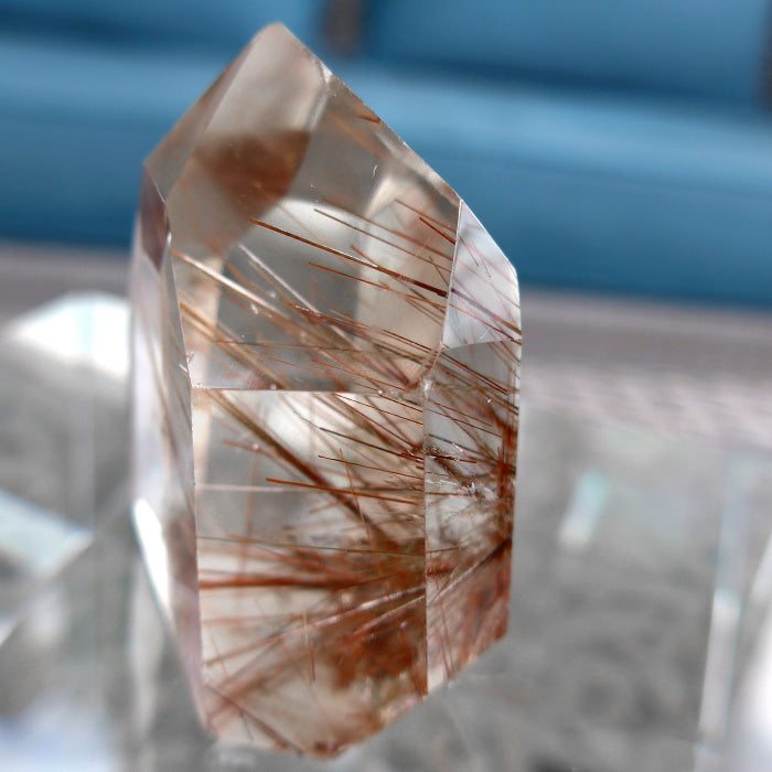 Short Polished Orange Rutile Isis Generator