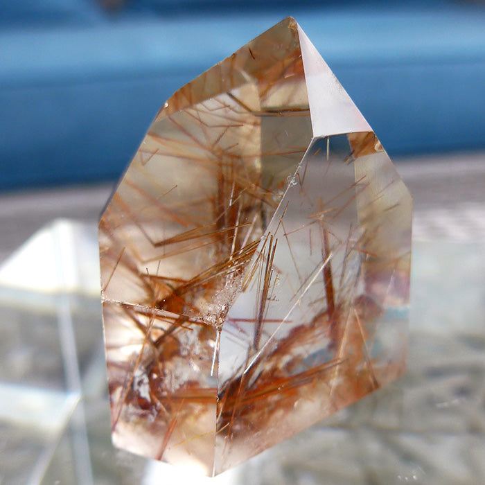 Short Polished Orange Rutile Isis Generator