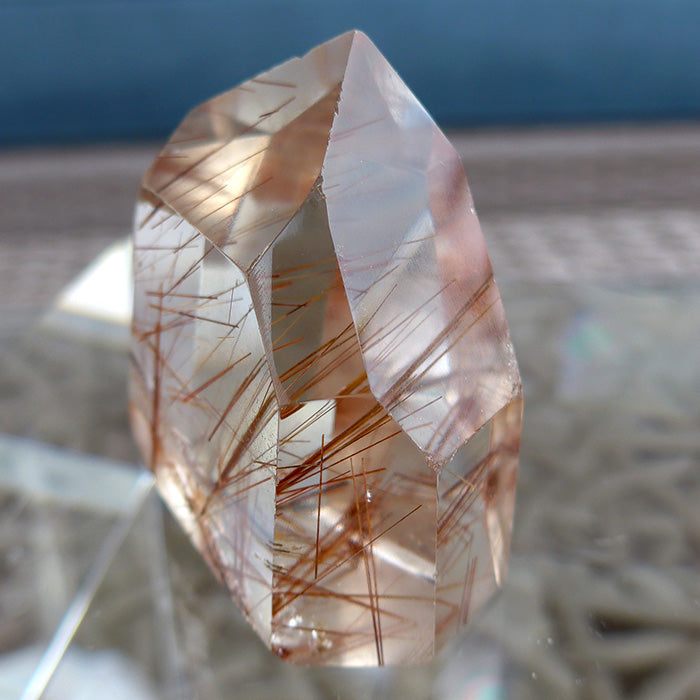 Short Polished Orange Rutile Isis Generator