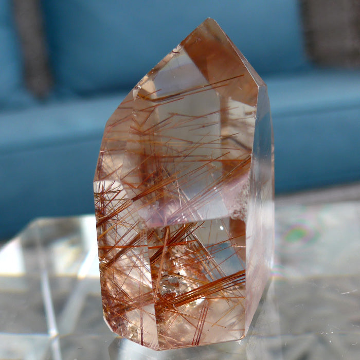 Short Polished Orange Rutile Isis Generator