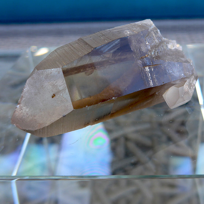 Natural Polished Citrine/smokey with Triple top / Key / Lemurian discount / Twin!!!